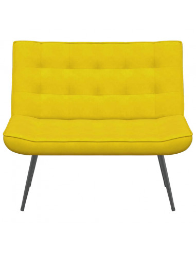 Panca Gialla 110x74x84 cm in Velluto