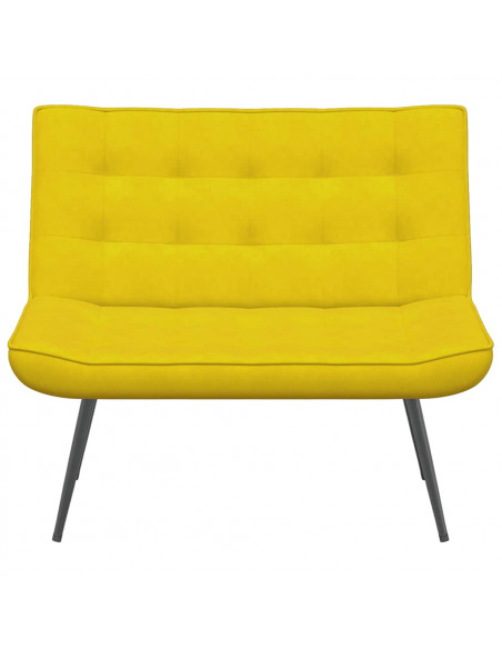 Panca Gialla 110x74x84 cm in Velluto