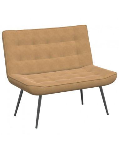 Panca Marrone 110x74x84 cm in Velluto