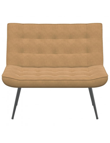 Panca Marrone 110x74x84 cm in Velluto