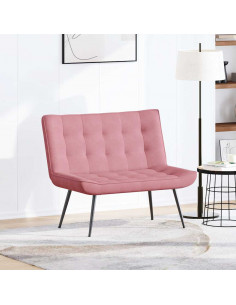 Panca Rosa 110x74x84 cm in Velluto 2