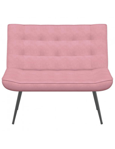 Panca Rosa 110x74x84 cm in Velluto