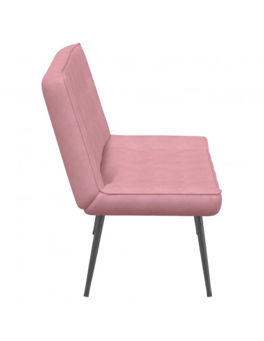 Panca Rosa 110x74x84 cm in Velluto