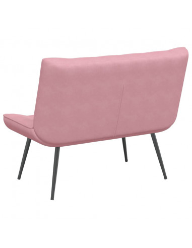 Panca Rosa 110x74x84 cm in Velluto