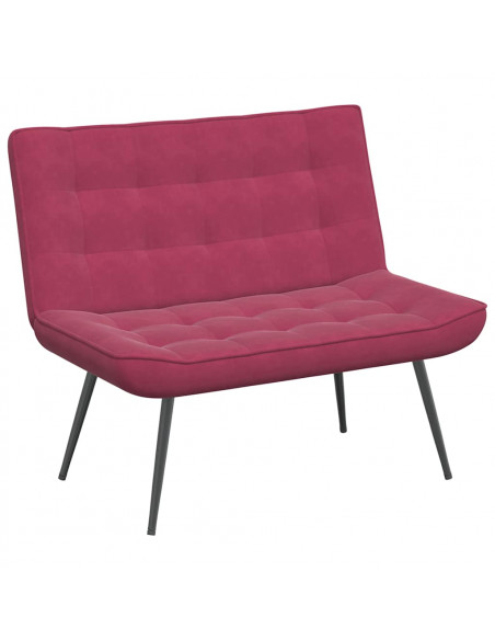 Panca Rosso Vino 110x74x84 cm in Velluto