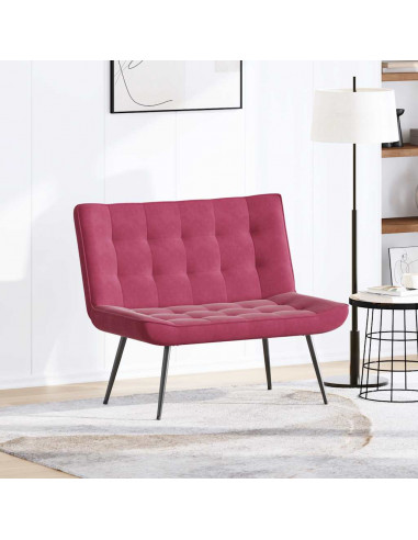 Panca Rosso Vino 110x74x84 cm in Velluto