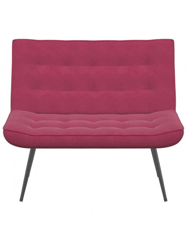 Panca Rosso Vino 110x74x84 cm in Velluto