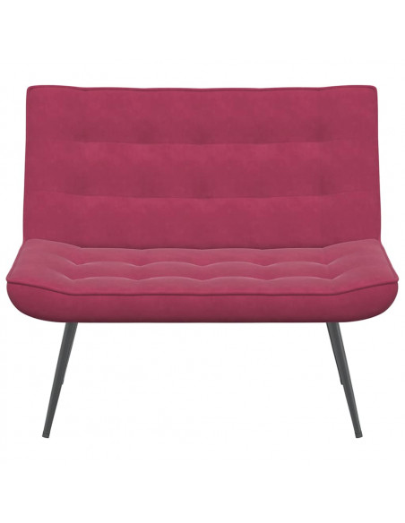Panca Rosso Vino 110x74x84 cm in Velluto