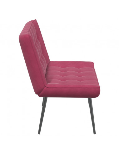 Panca Rosso Vino 110x74x84 cm in Velluto