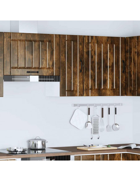 Pensile da Cucina Lucca Rovere Fumo in Legno Multistrato