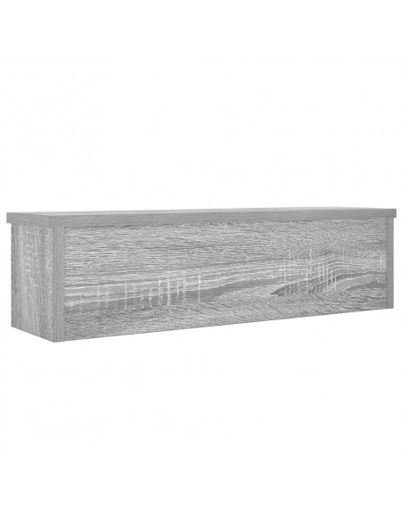 Scaffale da Cucina Impilabile Grigio Sonoma 50x15x16 cm