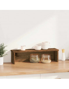 Scaffale da Cucina Impilabile Legno Vecchio 50x15x16 cm 2