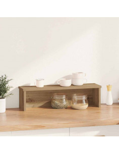 Scaffale da Cucina Impilabile Rovere Artigianale 50x15x16 cm 2