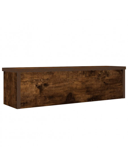 Scaffale da Cucina Impilabile Rovere Fumo 50x15x16 cm