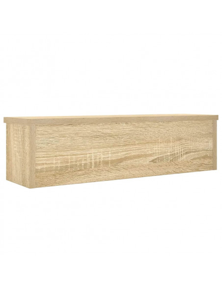 Scaffale da Cucina Impilabile Rovere Sonoma 50x15x16 cm