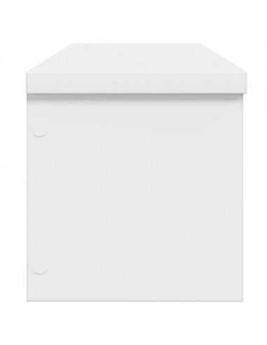 Scaffali da Cucina Impilabili 2 pz Bianchi 50x15x16 cm