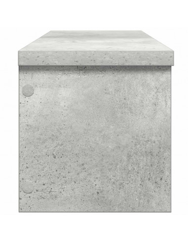 Scaffali da Cucina Impilabili 2 pz Grigio Cemento 50x15x16 cm
