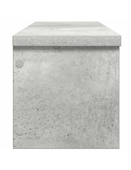Scaffali da Cucina Impilabili 2 pz Grigio Cemento 50x15x16 cm