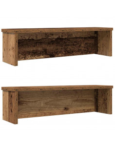 Scaffali da Cucina Impilabili 2 pz Legno Vecchio 50x15x16 cm