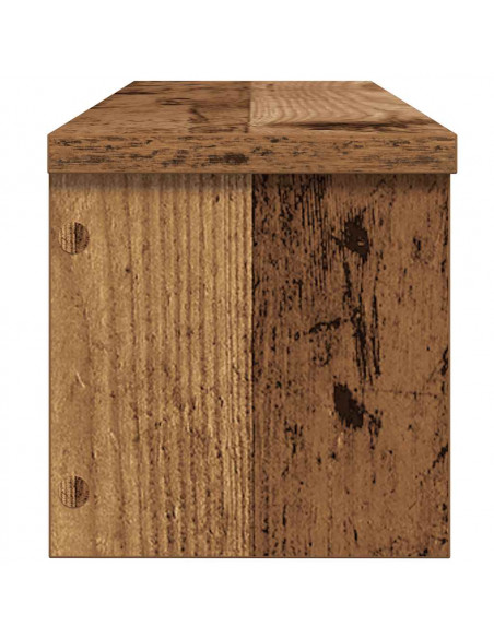Scaffali da Cucina Impilabili 2 pz Legno Vecchio 50x15x16 cm