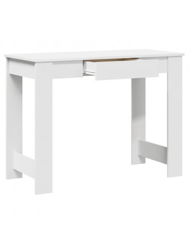 Scrivania Bianca 100x45x75 cm in Legno Multistrato