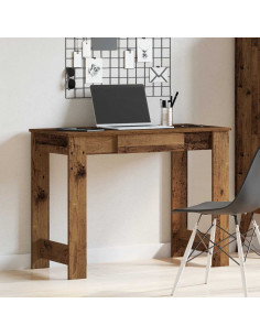 Scrivania Legno Vecchio 100x45x75 cm in Legno Multistrato 2