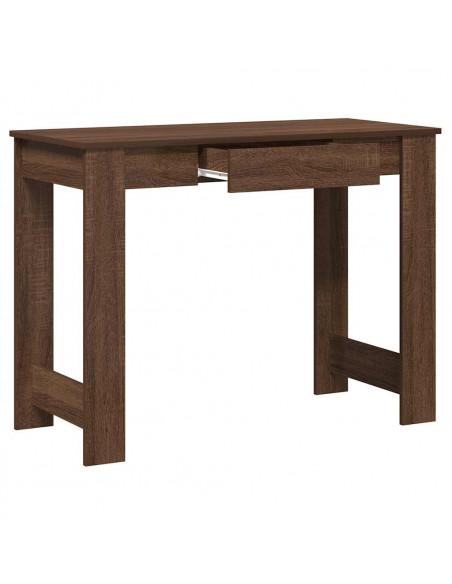 Scrivania Rovere Marrone 100x45x75 cm in Legno Multistrato