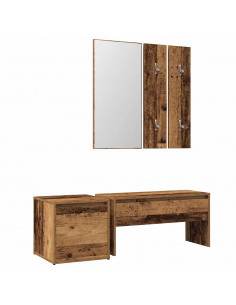 Set di Mobili da Corridoio Legno Antico in Legno Multistrato