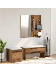 Set di Mobili da Corridoio Legno Antico in Legno Multistrato 2