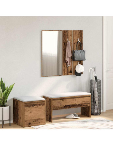 Set di Mobili da Corridoio Legno Antico in Legno Multistrato