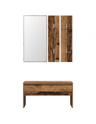 Set di Mobili da Corridoio Legno Antico in Legno Multistrato