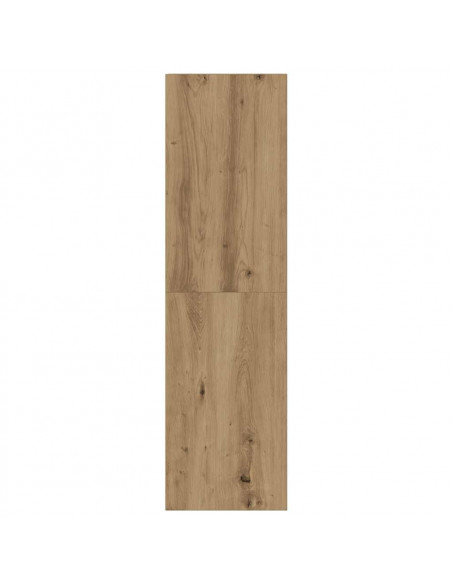 Set Mobile TV 4 pz Montato a Parete Rovere in Legno Multistrato