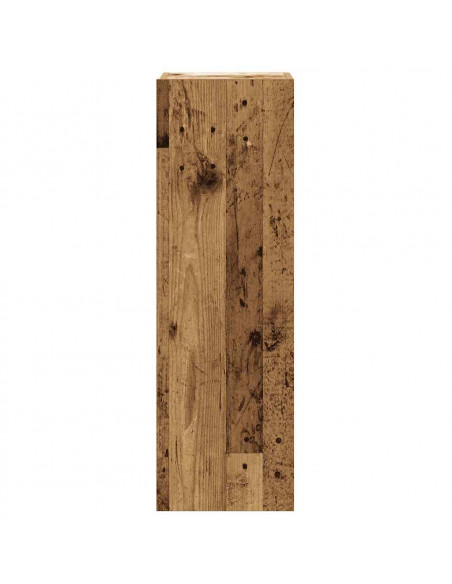 Set Mobile TV 5 pz Montato a Parete Legno Antico in Truciolato