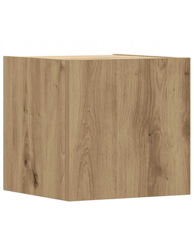 Set Mobile TV 5 pz Montato a Parete Rovere in Legno Multistrato