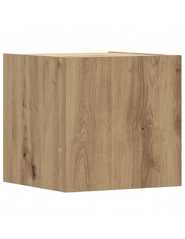 Set Mobile TV 6 pz Montato a Parete Rovere in Legno Multistrato