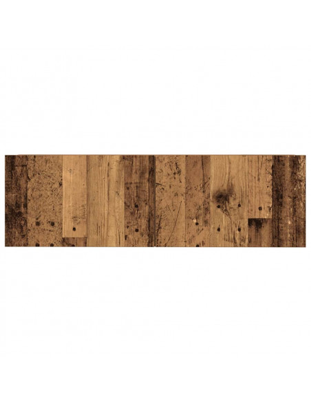 Set Mobile TV 9 pz Montato a Parete Legno Antico in Truciolato