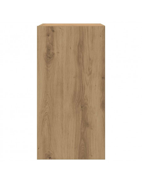 Set Mobile TV 9 pz Montato a Parete Rovere in Legno Multistrato