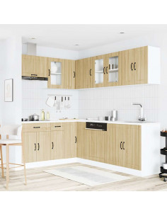 Set Mobili da Cucina 11 pz Lucca Rovere Sonoma in Truciolato 2