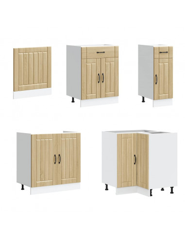 Set Mobili da Cucina 11 pz Lucca Rovere Sonoma in Truciolato