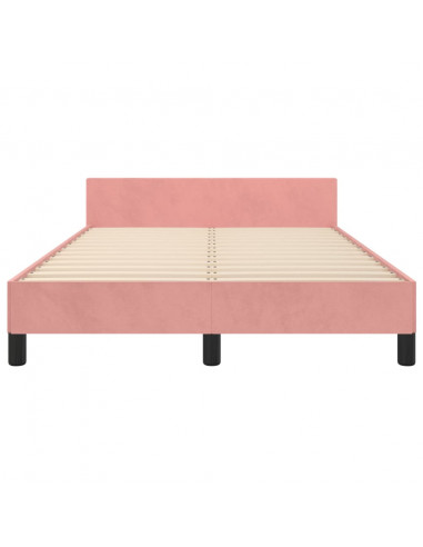 Giroletto senza Materasso Rosa 120x190 cm Velluto
