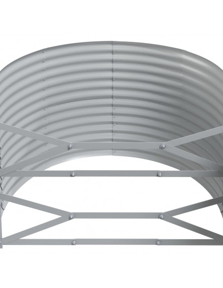 Letto da Giardino in Acciaio a Polvere 322x100x68 cm Antracite