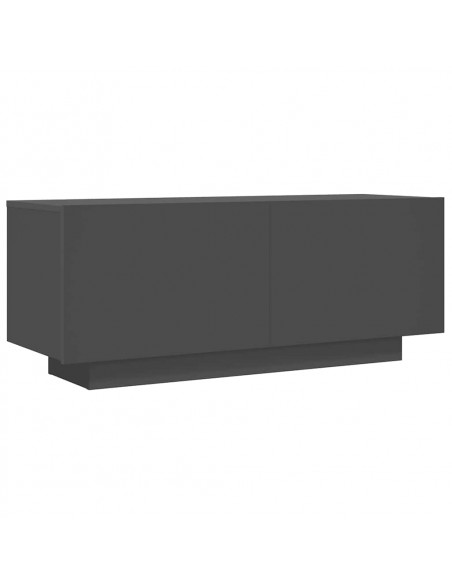 Mobile Porta TV Grigio 100x35x40 cm in Legno Multistrato