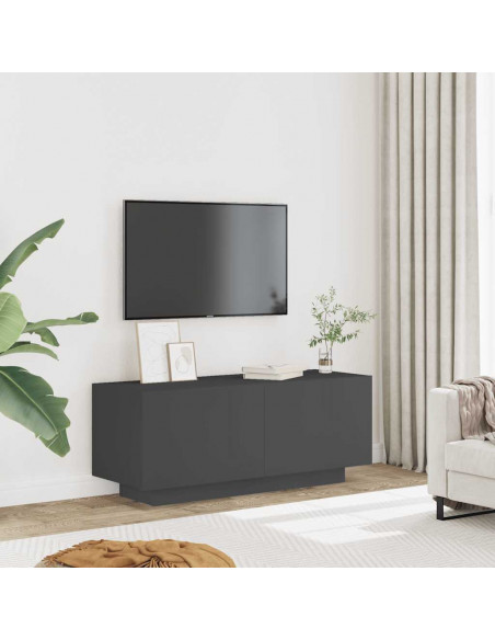 Mobile Porta TV Grigio 100x35x40 cm in Legno Multistrato