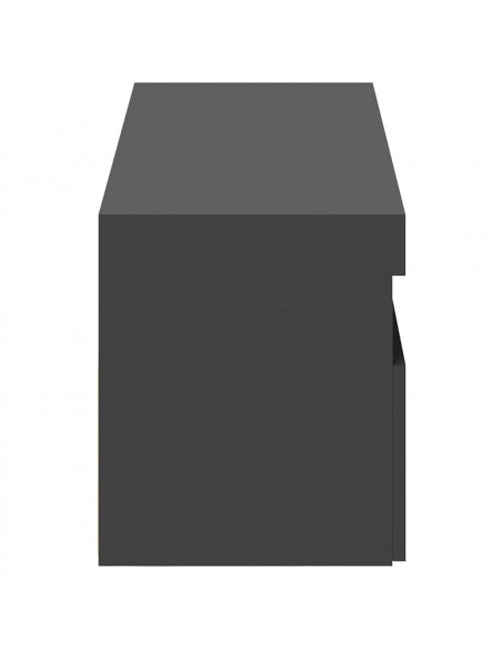 Mobili Porta TV con Luci LED 2 pz Grigi 60x35x40 cm