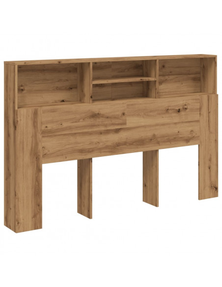 Testiera con Contenitore Artigianale 180x19x103,5cm Multistrato