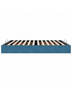 Struttura Letto Pouf senza Materasso 200x200 cm in Velluto