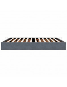 Struttura Letto Pouf senza Materasso 200x200 cm in Velluto