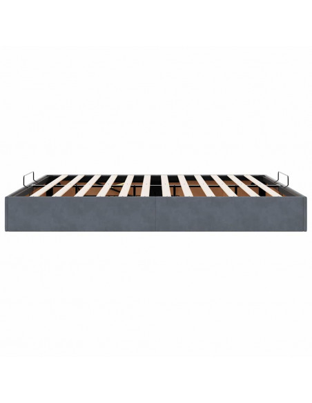 Struttura Letto Pouf senza Materasso 200x200 cm in Velluto