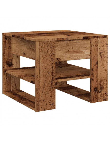 Tavolino da Salotto Legno Vecchio 55,5x55x45 cm in Truciolato