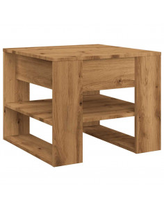 Tavolino Salotto Rovere Artigianale 55,5x55x45 cm in Truciolato